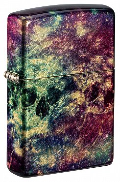 Зажигалка ZIPPO 46147 Galaxy Skull с покрытием 540 Tumbled Brass