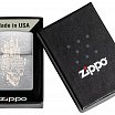 Зажигалка ZIPPO 46477 Skull Castle Design с покрытием Brushed Chrome