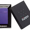 Зажигалка узкая ZIPPO 1637ZL Slim с покрытием Purple Matte