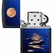 Зажигалка ZIPPO Moon Sunset с покрытием Black Light 49810