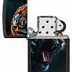 Зажигалка ZIPPO 46241 Tiger Roar Design с покрытием Black Matte