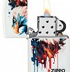 Зажигалка ZIPPO Painted Eagle Design с покрытием White Matte 46692