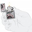 Зажигалка ZIPPO James Bond™ с покрытием Brushed Chrome 48734