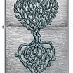 Зажигалка ZIPPO 46232 Rooted in Love Design с покрытием Brushed Chrome