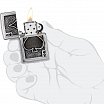 Зажигалка ZIPPO Ace Of Spades с покрытием Brushed Chrome 49637