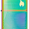 Зажигалка ZIPPO Dot Matrix с покрытием Multi Color 46569