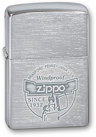 Зажигалка ZIPPO Since 1932 Brushed Chrome 200 Since 1932 