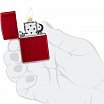 Зажигалка ZIPPO 21063ZL Logo с покрытием Candy Apple Red™