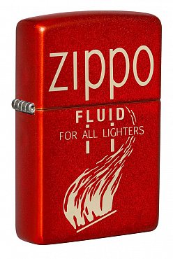 Зажигалка ZIPPO Retro с покрытием Metallic Red 49586