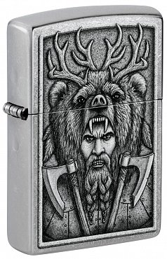 Зажигалка ZIPPO Barbarian Design с покрытием Street Chrome 48731