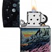Зажигалка ZIPPO Space in Color Design с покрытием 540 Tumbled Chrome 46432