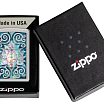 Зажигалка ZIPPO Lotus Flower с покрытием High Polish Chrome 48592