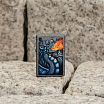 Зажигалка ZIPPO Fiery Dragon с покрытием Iron Stone 49776
