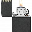 Зажигалка ZIPPO 236ZL Logo с покрытием Black Crackle™