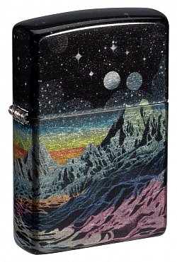 Зажигалка ZIPPO Space in Color Design с покрытием 540 Tumbled Chrome 46432