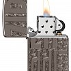 Зажигалка ZIPPO 46312 Reverse Carve с покрытием Black Ice®