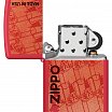 Зажигалка ZIPPO Made in USA Design с покрытием Red Matte 46487