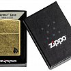 Зажигалка ZIPPO 46400 Armor® Flame c покрытием Antique Brass 