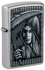 Зажигалка ZIPPO 46151 Grim Beauty с покрытием Street Chrome - Мрачная красота 
