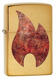 Зажигалка ZIPPO 29878 Rusty Flame - Ржавчина и Огонь 