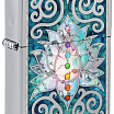 Зажигалка ZIPPO Lotus Flower с покрытием High Polish Chrome 48592