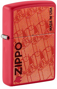 Зажигалка ZIPPO Made in USA Design с покрытием Red Matte 46487