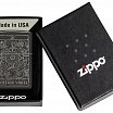 Зажигалка ZIPPO 46138 Wheel Of Fortune с покрытием High Polish Black