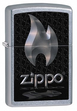 Зажигалка ZIPPO Flame Street Chrome 28445