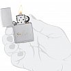 Зажигалка ZIPPO Love Design с покрытием Satin Chrome 48725