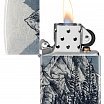 Зажигалка ZIPPO 46280 Mountain Sketch с покрытием 540 Tumbled Chrome