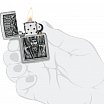 Зажигалка ZIPPO Barbarian Design с покрытием Street Chrome 48731