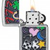 Зажигалка ZIPPO All Luck с покрытием Street Chrome 48682