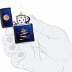 Зажигалка ZIPPO Moon Sunset с покрытием Black Light 49810