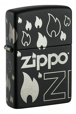 Зажигалка ZIPPO Classic с покрытием Black Matte 48908