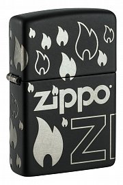 Зажигалка ZIPPO Classic с покрытием Black Matte 48908 