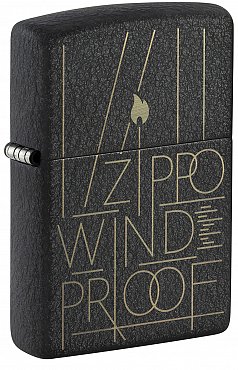 Зажигалка ZIPPO 46172 Line Art с покрытием Black Crackle™ 