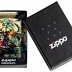 Зажигалка ZIPPO 46145 Painted Tiger Design с покрытием 540 Tumbled Brass
