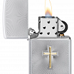 Зажигалка ZIPPO Cross Design с покрытием Satin Chrome 48581