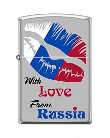 Зажигалка ZIPPO Из России с любовью 205 WITH LOVE FROM RUSSIA 