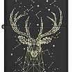 Зажигалка ZIPPO Deer с покрытием Black Matte 48385