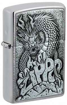 Зажигалка ZIPPO Classic с покрытием Brushed Chrome 48902