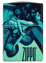 Зажигалка ZIPPO Mermaid Design с покрытием 540 Matte 48605 